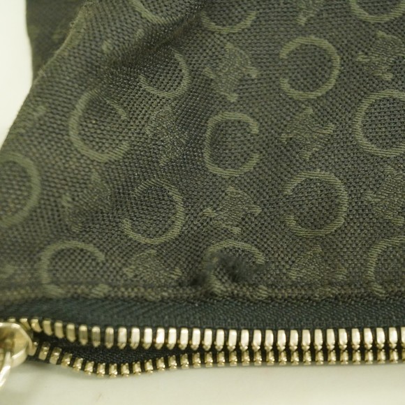 Celine Black Canvas Handbag Macadam C - Picture 9 of 10